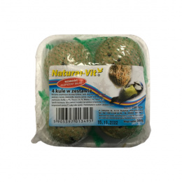 Корм для уличных птиц – Natural Vit Fat Balls, 4 x 90 г