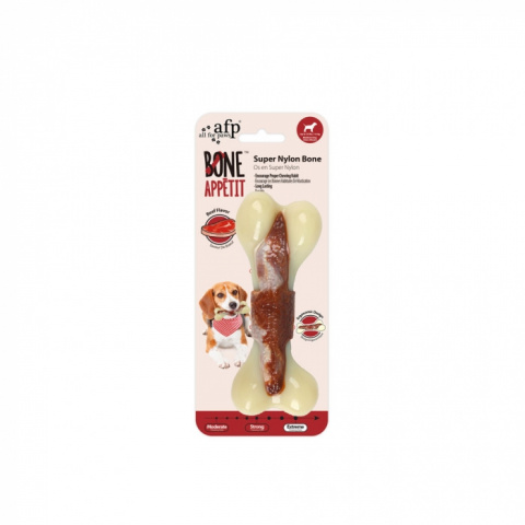 Rotaļlieta suņiem – AFP Super Nylon Bone, Beef Flavor Infused, Medium