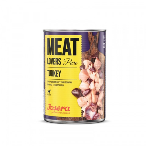 Консервы для собак – Josera Meat Lovers Pure Turkey, 400 г title=