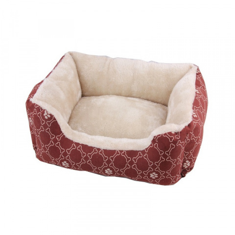Guļvieta suņiem – Pawise Square Dog Bed S, wine red, 48 x 40 cm
