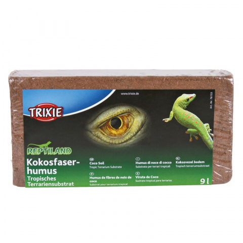 Субстрат для террариума – TRIXIE, Coco Soil, Substrate, Pressed, 9 л