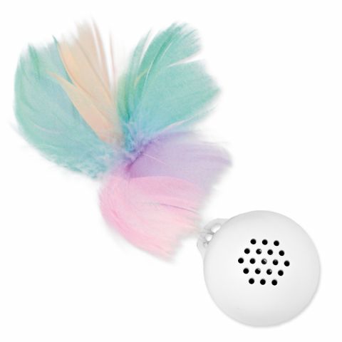 Игрушка для кошек – Epic PET, Rolling feather ball, 4 см title=