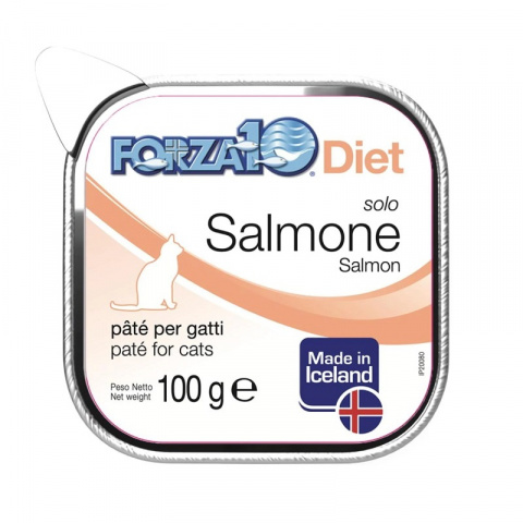 Диетические консервы для кошек – FORZA10, DIET LINE Solo Diet, Salmon, 100 г title=