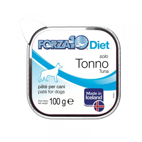 Диетические консервы для собак – FORZA10, DIET LINE Solo Diet, Tuna, 100 г  title=