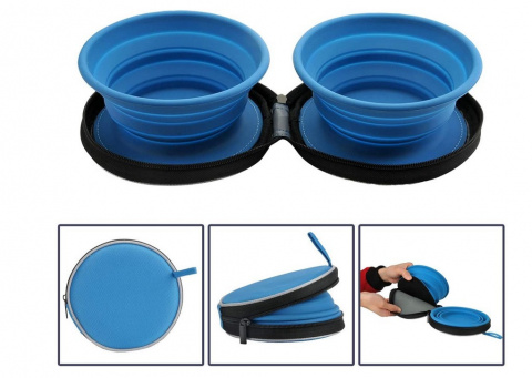 Миска для путешествий – Pawise Bowl Set, 2 x 700 мл title=