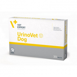 Papildbarība suņiem - VetExpert, Urinovet Dog, 400 mg, 30 tab.