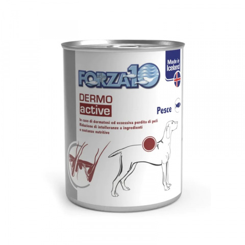 Ветеринарные консервы для собак – FORZA10 ACTIVE LINE Dermo ActiWet, 390 г title=