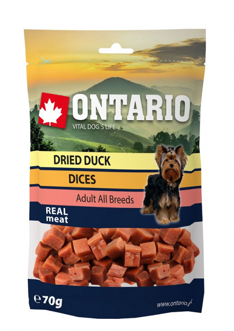 ONTARIO Snack Duck Dice Small dog 70g