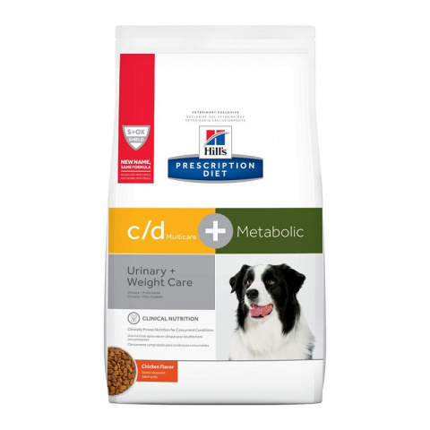 Ветеринарный корм для собак – Hill&#039;s Canine c/d, Urinary + Metabolic, 2 кг