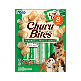 Лакомство для собак – Inaba Churu Dog Bites, Chicken Tuna, 96 г