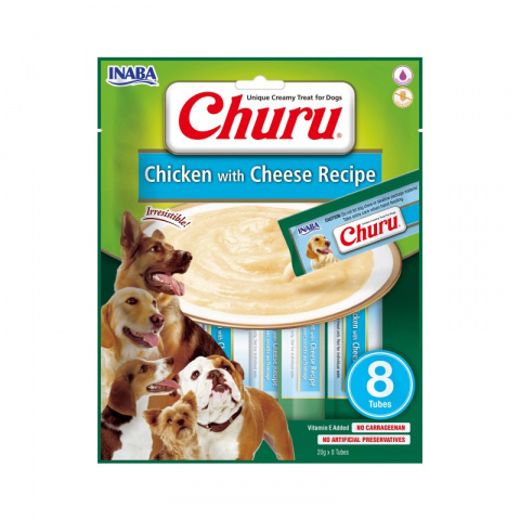 Лакомство для собак – Inaba Churu Dog Creamy Treat, Chicken Cheese, 160 г