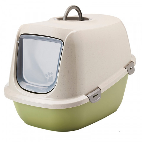 Tualete kaķiem – Savic, Leo Happy Planet, mocha granite/green, 65,5 x 47,5 x 45 cm