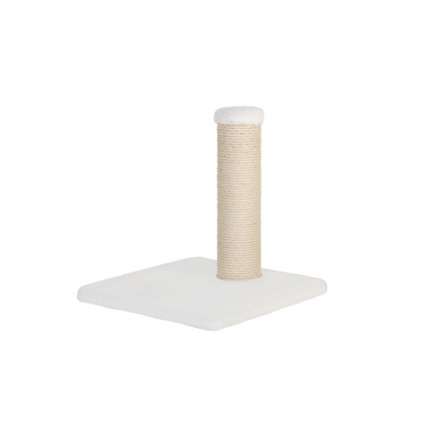 Skrāpēšanas stabs kaķiem – Noba Classic 17, White and Natural, 43,2 cm title=