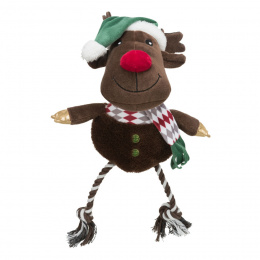 Rotaļlieta suņiem – TRIXIE Xmas Reindeer, plush/cotton, 39 cm
