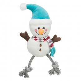Игрушка для собак – TRIXIE Xmas Snowman, plush/cotton, 41 см