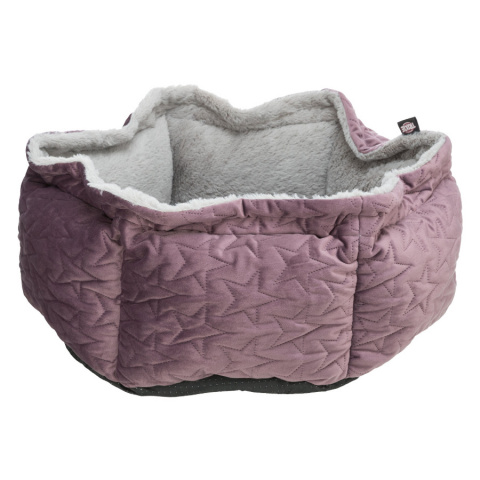 Лежанка для кошек – TRIXIE Xmas Estelle bed, 50 см, berry/grey