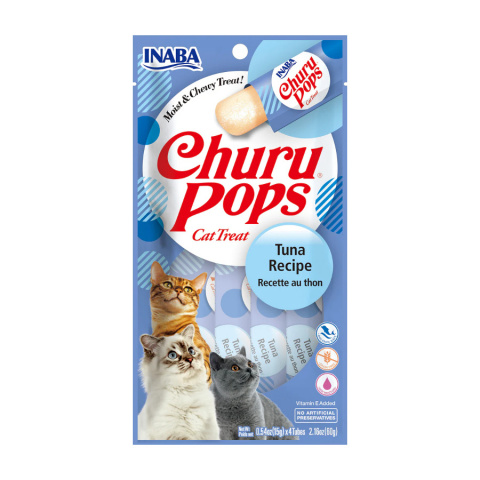 Лакомство для кошек – Inaba Churu Cat Pops Tuna, 60 г title=