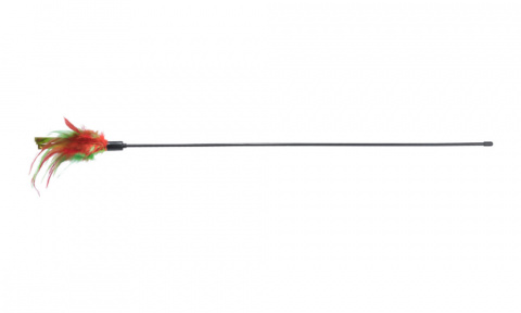 Rotaļlieta kaķiem – TRIXIE Xmas playing rod with feathers, 50 cm