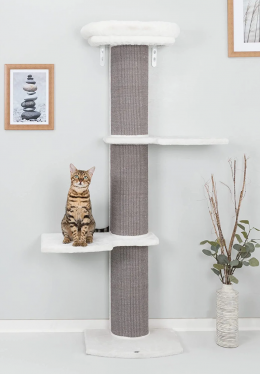 Mājiņa kaķiem – TRIXIE Acadia Scratching Post for Wall Mounting, 160 cm, Grey