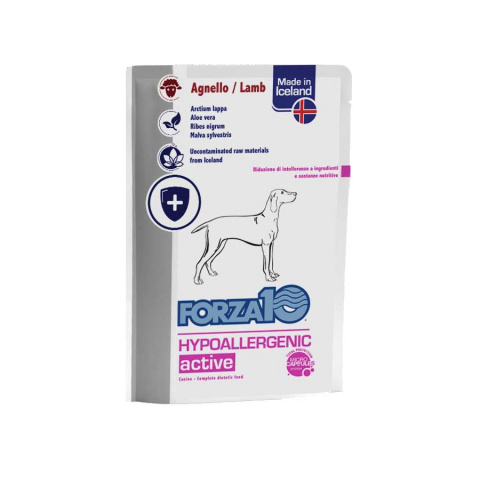 Veterinārie konservi suņiem – FORZA10 ACTIVE LINE Hypoallergenic Actiwet with Lamb, 100 g title=