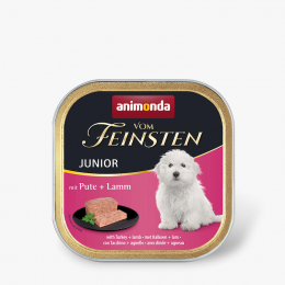 Консервы для щенков – Vom Feinsten Junior Turkey &amp; Lamb, 150 г