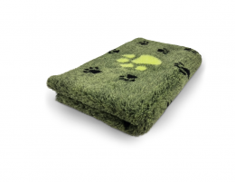 Спальное место для собак– Vet Bed Paws Green Black, 100 x 75 см 