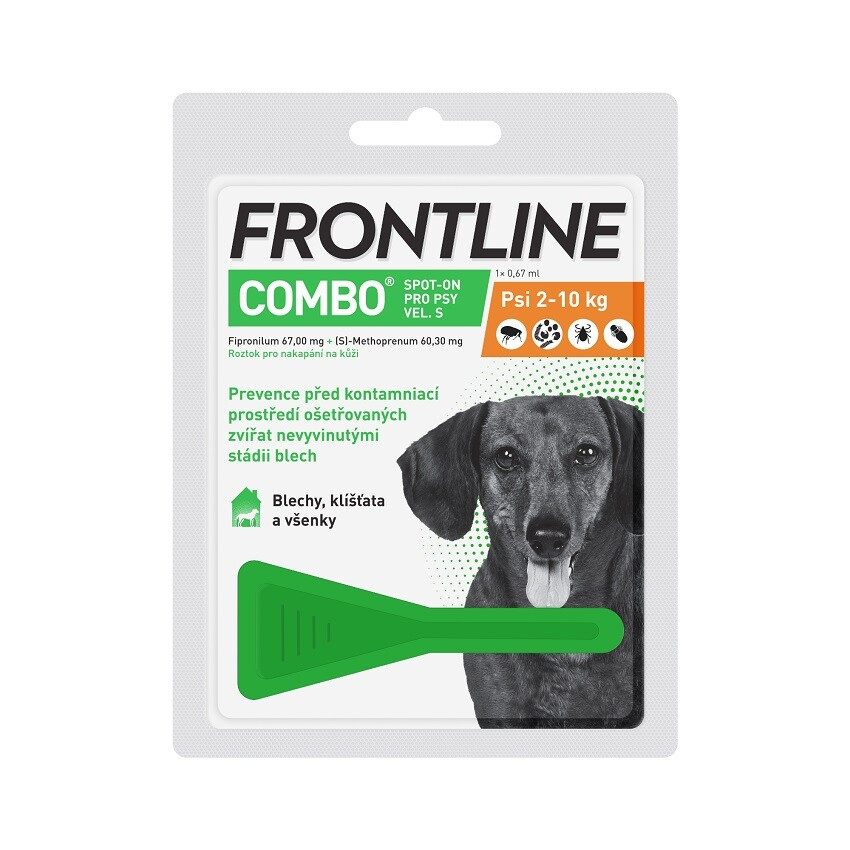Капли от блох и клещей для собак – Frontline Combo Dog Small, 1 пипетка, безрецептурный препарат, reģ. NR - VA - 072463/3 Капли от блох и клещей для собак – Frontline Combo Dog Small, 1 пипетка, безрецептурный препарат, reģ. NR - VA - 072463/3