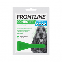 Капли от блох и клещей для собак – Frontline Combo Dog Medium, 1 пипетка, безрецептурный препарат, reģ. NR - VA - 072463/3