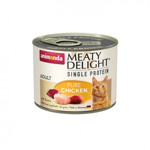 Консервы для кошек – Animonda Meaty Delight single protein Adult, Pure Chicken, 200 г