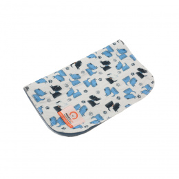 Многоразовая впитывающая пеленка – MISOKO reusable pee pad, 70 x 80 см, with blue puppies