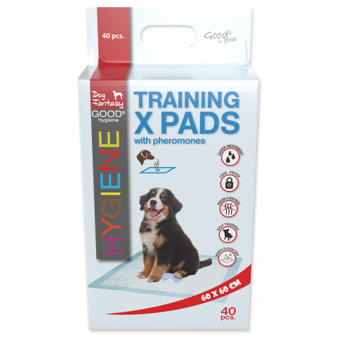Absorbējošie paladziņi – Dog Fantasy Training Pads X with pheromones, 60 x 60 cm, 40 gab. title=