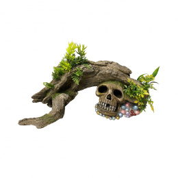 Декор для аквариума – Wood and Skull/Plants, 300 мм