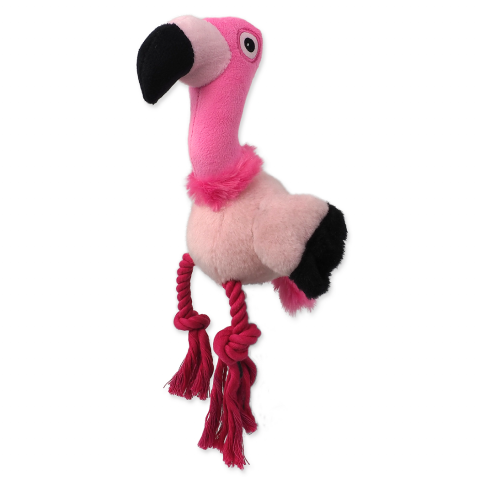 Rotaļlieta suņiem - Dog Fantasy, Silent Squeak Flamingo, Pink, 27 cm title=