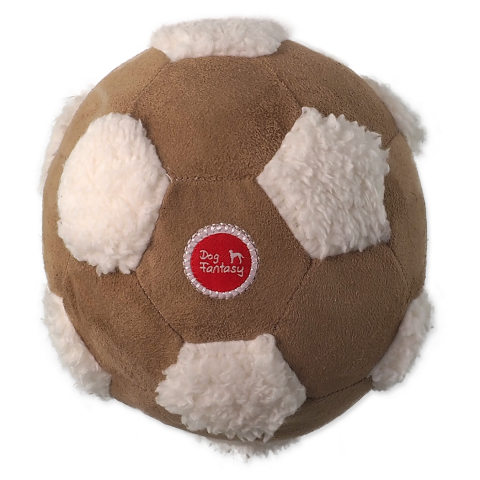 Игрушка для собак - Dog Fantasy, Snuggle Ball with a Squeaker, Mix, 26 см title=