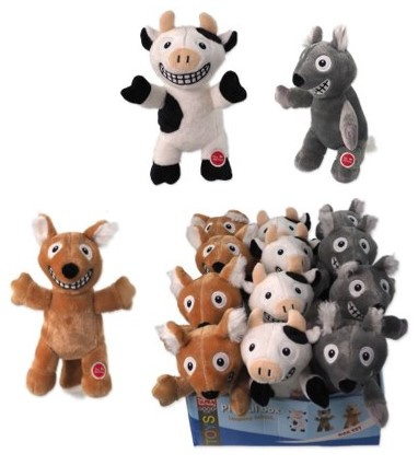 Игрушка для собак – Dog Fantasy Laughing, Plush Squeaky Animals with a Rustling Tail, 29 см title=