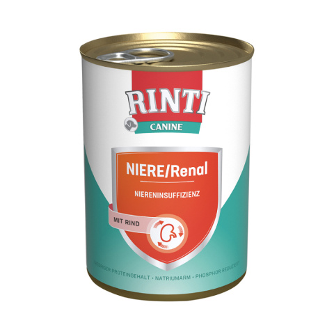 Ветеринарные консервы для собак – Rinti Kidney/Renal Beef, 400 г title=