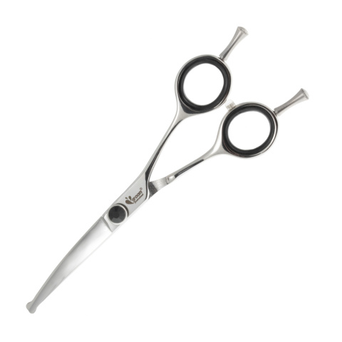Šķēres frizēšanai – Groom Professional, Artesan 5.5 Inch Curved Ball-Tip title=
