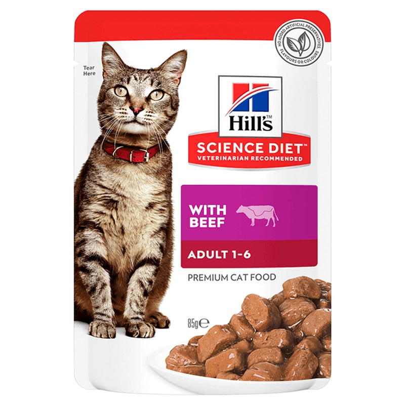 Консервы для кошек – Hill's Science Plan Optimal Care, Beef, 85 г Консервы для кошек – Hill's Science Plan Optimal Care, Beef, 85 г