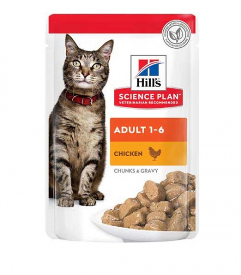 Консервы для кошек – Hill&#039;s Science Plan Optimal Care, Chicken, 85 г  title=