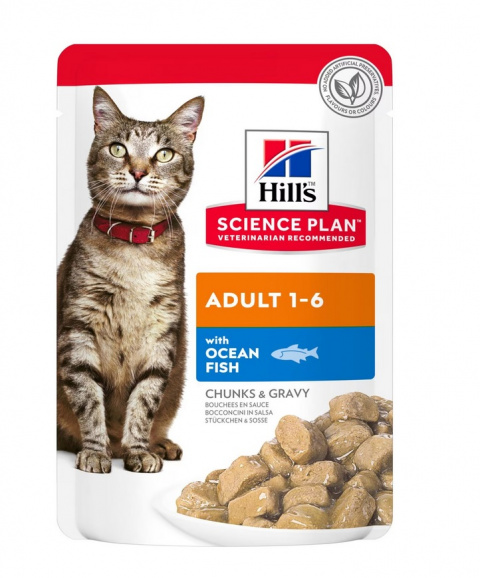 Консервы для кошек – Hill&#039;s Science Plan Optimal Care, Ocean Fish, 85 г title=