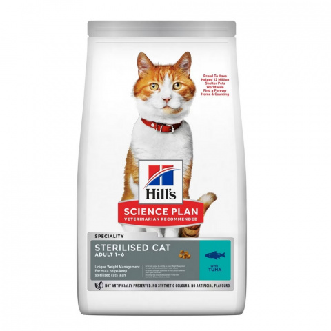 Корм для кошек – Hill&#039;s Feline Sterilised Adult, Tuna, 1,5 кг title=