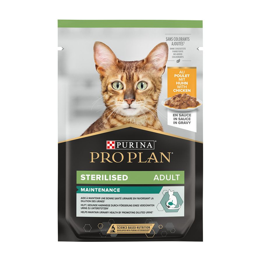 Консервы для кошек PRO PLAN STERILISED, с курицей, 3+1 в подарок Консервы для кошек PRO PLAN STERILISED, с курицей, 3+1 в подарок