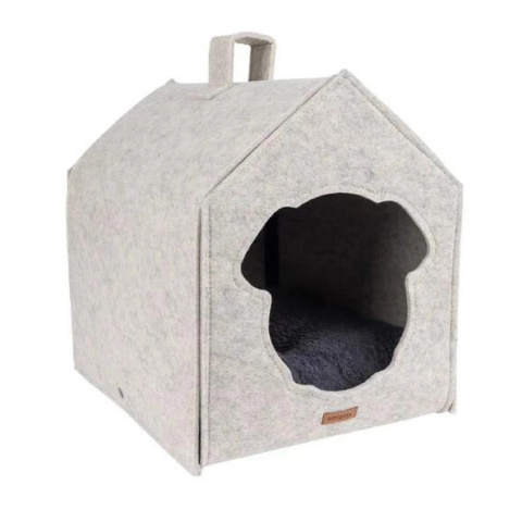 Домик для собак – AmiPlay Dog House Quick Press 2 in 1 Hyge, 33 x 42 x 42 см, beige title=