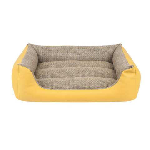 Лежанка для собак – AmiPlay Sofa ZipClean 4 in 1 Morgan L, 78 x 64 x 19 см, yellow title=