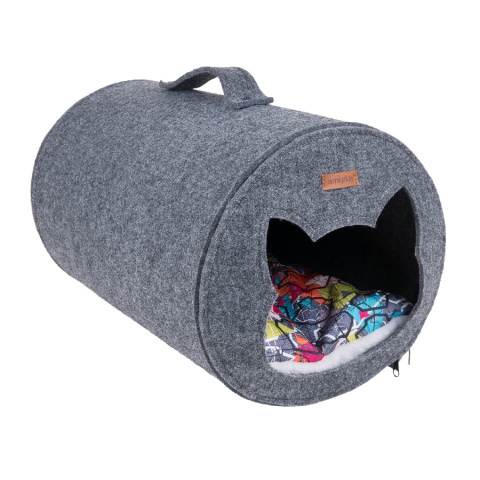 Mājiņa kaķiem – AmiPlay Hygge Cat, 31 x 46 x 31 cm, gray title=