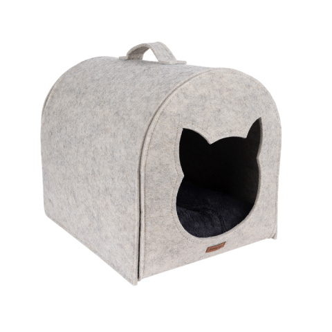 Домик для кошек – AmiPlay Hygge Cat, 33 x 42 x 36 см, beige title=