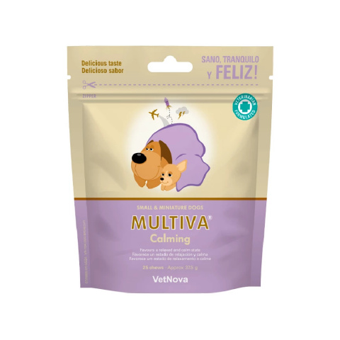 Nomierinošas košļas suņiem – Multiva Calming Small and Miniature dog, 25 chews title=