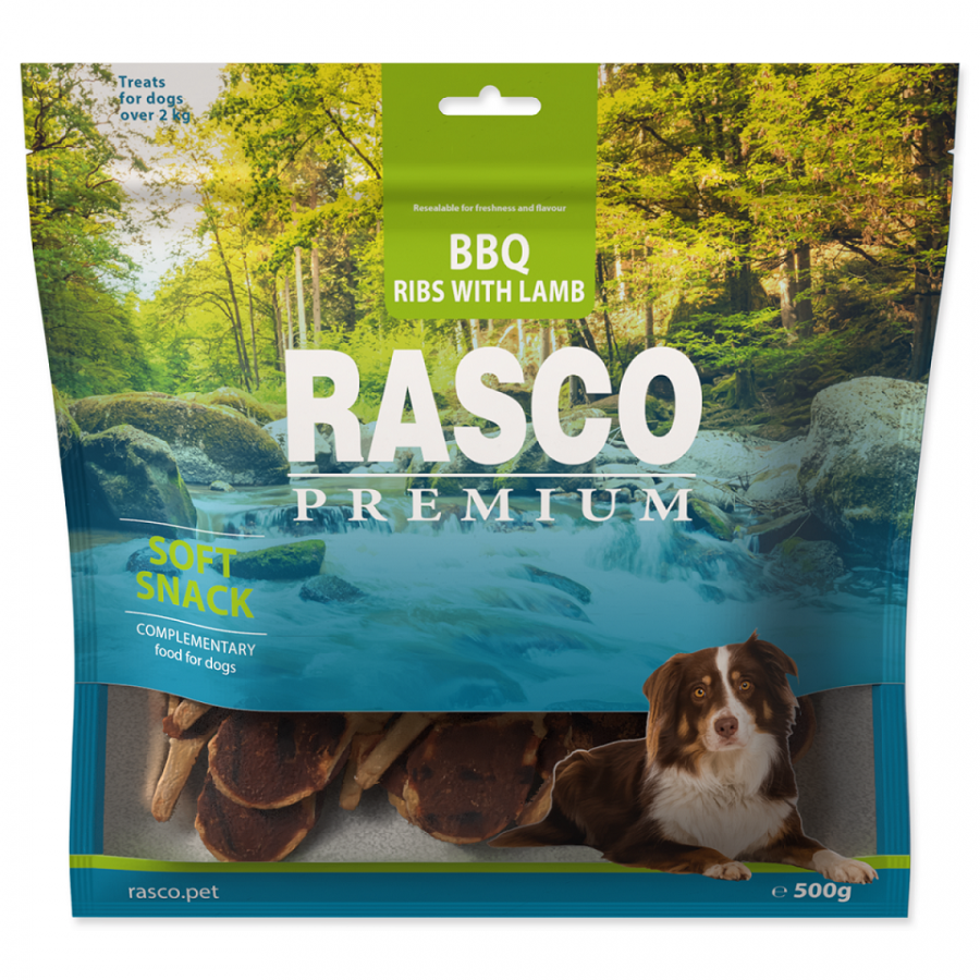 Лакомство для собак - Rasco Premium, Soft Snack, BBQ Lamb Ribs, 500 г Лакомство для собак - Rasco Premium, Soft Snack, BBQ Lamb Ribs, 500 г