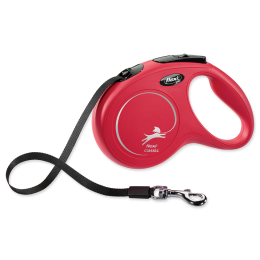 Inerces pavada suņiem – Flexi New Classic Tape Leashes M 5 m, Red