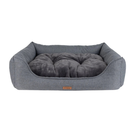 Guļvieta suņiem – AmiPlay Sofa Como, M 68 x 56 x 18 cm, graphite title=